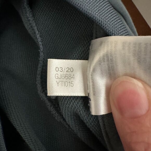 Adidas Blue Logo Shirt Dress Women’s Medium Leopard Graphic Tee Long Length - Picture 7 of 8